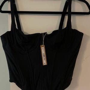 SKIMS COTTON CORSET TOP - LARGE- NWT - NO LONGER AVAILABLE